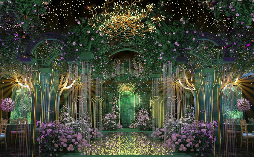 普洱奇妙森林婚礼堂效果展示