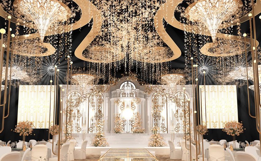 普洱花木兰喜事汇金色大厅效果展示